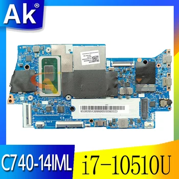 Lenovo Jogas C740-14IML JOGAS C740-14 klēpjdators mātesplatē FYG41 NM-C431 pamatplates CPU i7-10510U RAM 8GB pārbaudīta LABI Mainboard