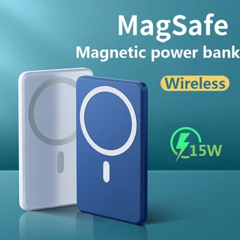 10000mAh Magnētisko Bezvadu jauda Banka magsafe powerbank lādētāju iphone12 12pro max mini Ārējās autonoma akumulators