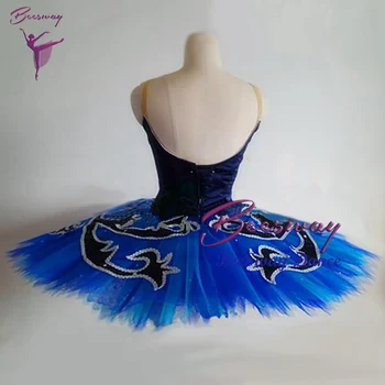Zilais Putns Profesionālā Baleta Tutu kleita Sievietēm klasiskā Baleta tutus svārki par dejotāju meitenes