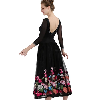 Drukāt balles deju kleitas sieviete standarta deju kleita deju apģērbi rumba kostīmi spāņu kleitu balles valsis kleitas