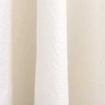Tīra baltā zīdkoka Žakarda svītraina zīda auduma ar kaulu sajūta DIY drēbes A44