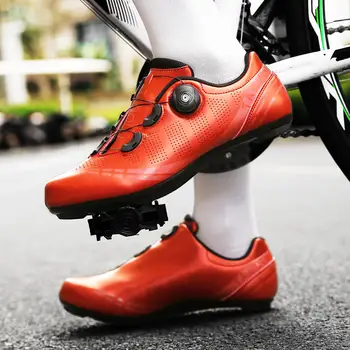 Vīriešu Ceļu ar Velosipēdu Kurpes Sneaker Jaunu Red Road Bike Velosipēdu Kurpes Vīriešiem Āra neslīdoša Sieviešu Velosipēdu Sneaker Plus Lieluma 47