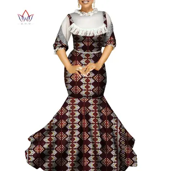 Dashiki Āfrikas Kleita Sievietēm Bazin Riche Savirmot apkakles Kāzu Kleitu Tradicionālo sweet Lolita Āfrikas Apģērbu WY9047