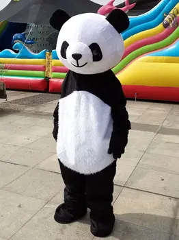 Lieldienu Talismans Panda Kostīmu Panda Kostīmu Pieaugušo Halloween Masku Kleita Reklāmu Kostīmu
