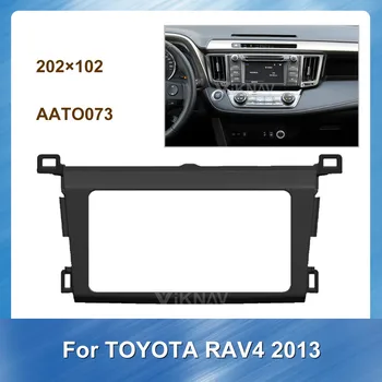 Automašīnas Radio Stereo Montāžas, uzstādīšanas Fascijas Toyota RAV4 2013 Stereo Kadru Fascias Panelis Sejas DVD, CD Dash Bezel
