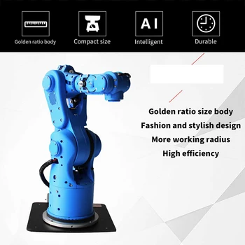 Universitātes Izglītības Un Zinātniskā Pētniecība, ko Piemēro Sešus ass Robotu Roku Mācību Roboti