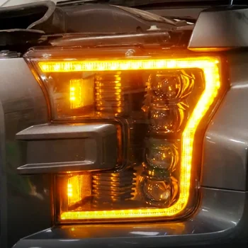2019 Jauna Tipa Visas LED Gaismas Avots Lukturu komplekts Raptor-F150 35W 5500K LED Lukturu Auto Lukturi