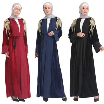 Kleitas, Sievietēm, Ir 2021. Jaunu Jostu Atvērt Musulmaņu Garās Kleitas Musulmaņu Abaya Apģērbi Sievietēm Musulmaņu Kleitu, Tērpu Musulmane Lsm106