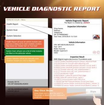 LAUNCH X431 CRP429C Automobiļu Defektu Diagnostika Instrumentu Detektoru Aizjūras Daudzvalodu Kodu Lasītājs
